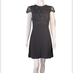 club monaco textured shirt dress New Club Monaco Black Maxi Button Down Floral Textured Danielle Dress ~ Size 12
